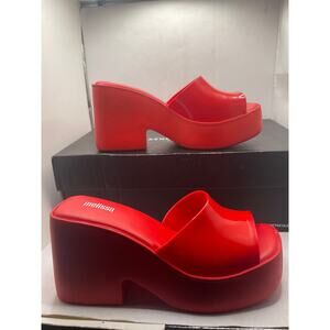 Melissa Jelly Platform Red Size 7